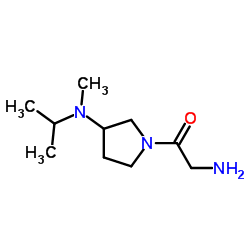 2-Amino-1-{3-[isopropyl(methyl)amino]-1-pyrrolidinyl}ethanone Structure