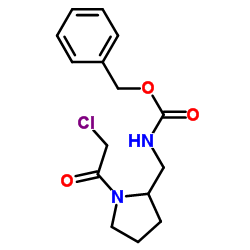 Benzyl {[1-(chloroacetyl)-2-pyrrolidinyl]methyl}carbamate Structure