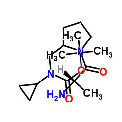 2-Methyl-2-propanyl [(1-alanyl-2-pyrrolidinyl)methyl]cyclopropylcarbamate Structure