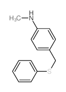 N-methyl-4-(phenylsulfanylmethyl)aniline结构式