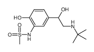 N-[5-[2-(tert-butylamino)-1-hydroxyethyl]-2-hydroxyphenyl]methanesulfonamide结构式