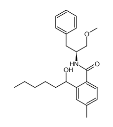 2-(1-hydroxyhexyl)-N-((S)-1-methoxy-3-phenylpropan-2-yl)-4-methylbenzamide Structure