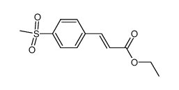 Ethyl 4-methanesulfonylcinnamate structure