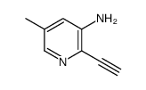 2-Ethynyl-5-methyl-3-pyridinamine structure