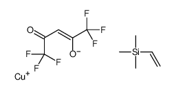 COPPER I/II HEXAFLUOROPENTANEDIONATE-VINYLTRIMETHYLSILANE COMPLEX structure