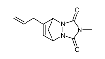 8-Allyl-4-methyl-2,4,6-triaza-tricyclo[5.2.1.02,6]dec-8-ene-3,5-dione结构式