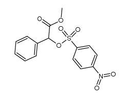 methyl 2-phenyl-2-(((p-nitrophenyl)sulfonyl)oxy)acetate Structure