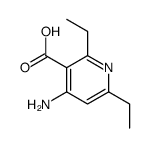 3-Pyridinecarboxylicacid,4-amino-2,6-diethyl-(9CI) Structure