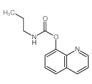 Carbamic acid, propyl-,8-quinolinyl ester (9CI) structure