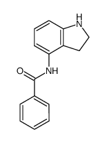 N-(2,3-dihydro-indol-4-yl)-benzamide结构式