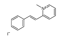 1-methyl-2-(2-phenylethenyl)pyridin-1-ium,iodide Structure