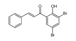 3',5'-dibromo-2'-hydroxychalcone结构式