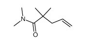 N,N-Dimethyl-2,2-dimethyl-4-pentenoamid Structure