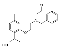 benzyl-(2-chloroethyl)-[2-(5-methyl-2-propan-2-ylphenoxy)ethyl]azanium,chloride结构式