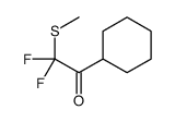 Ethanone, 1-cyclohexyl-2,2-difluoro-2-(methylthio)- (9CI) Structure