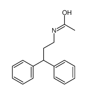 N-(3,3-diphenylpropyl)acetamide Structure