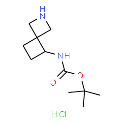 tert-butyl N-{2-azaspiro[3.3]heptan-5-yl}carbamate hydrochloride structure