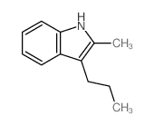 1H-Indole,2-methyl-3-propyl- Structure