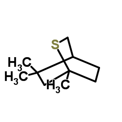 2,2,4-trimethyl-5-thiabicyclo[2.2.2]octane结构式