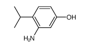 Phenol, 3-amino-4-(1-methylethyl)- (9CI) structure