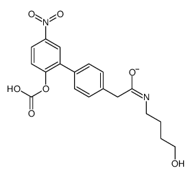 [2-[4-[2-(4-hydroxybutylamino)-2-oxoethyl]phenyl]-4-nitrophenyl] carbonate Structure