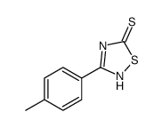 3-(4-methylphenyl)-2H-1,2,4-thiadiazole-5-thione结构式