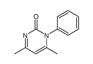 4,6-dimethyl-1-phenylpyrimidin-2-one结构式