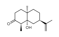 (1R,4aR,7R,8aR)-8a-hydroxy-1,4a-dimethyl-7-(prop-1-en-2-yl)-octahydronaphthalen-2(1H)-one Structure