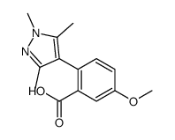 5-methoxy-2-(1,3,5-trimethylpyrazol-4-yl)benzoic acid结构式