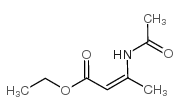 顺式-3-(乙酰氨基)-2-丁烯酸乙酯结构式