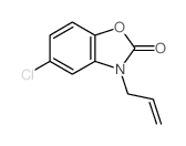 2(3H)-Benzoxazolone,5-chloro-3-(2-propen-1-yl)- Structure