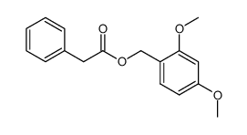 2,4-dimethoxybenzyl phenylacetate Structure