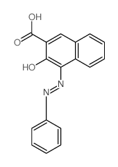 2-Naphthalenecarboxylicacid, 3-hydroxy-4-(2-phenyldiazenyl)- Structure