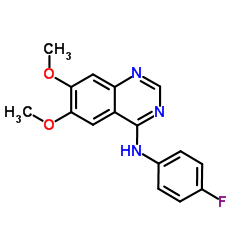 N-(4-Fluorophenyl)-6,7-dimethoxy-4-quinazolinamine结构式