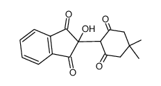 2-hydroxy-2-(4,4-dimethyl-2,6-dioxocyclohexane-1-yl)-1H-indene-1,3(2H)-dione Structure