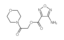 4-AMINO-FURAZAN-3-CARBOXYLIC ACID 2-MORPHOLIN-4-YL-2-OXO-ETHYL ESTER structure