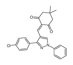 2-[[3-(4-chlorophenyl)-1-phenylpyrazol-4-yl]methylidene]-5,5-dimethylcyclohexane-1,3-dione picture