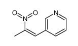 3-[(Z)-2-nitroprop-1-enyl]pyridine Structure