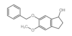 1H-Inden-1-ol,2,3-dihydro-5-methoxy-6-(phenylmethoxy)-结构式