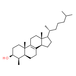 4-methylcholest-8-en-3-ol Structure