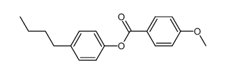 4-Methoxybenzoic acid 4-butylphenyl ester structure