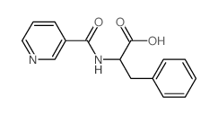 3-phenyl-2-(pyridine-3-carbonylamino)propanoic acid结构式