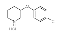 3-(4-CHLORO-PHENOXY)PIPERIDINE HYDROCHLORIDE Structure