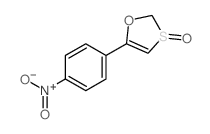 2H-1,3-Oxathiole,5-(4-nitrophenyl)-, 3-oxide Structure