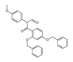 3-[2,4-bis(phenylmethoxy)phenyl]-2-(4-methoxyphenyl)-3-oxopropanal结构式