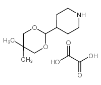 4-(5,5-dimethyl-1,3-dioxan-2-yl)piperidine oxalate Structure