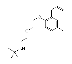 2-methyl-N-[2-[2-(4-methyl-2-prop-2-enylphenoxy)ethoxy]ethyl]propan-2-amine Structure