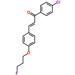 (2E)-1-(4-Chlorophenyl)-3-[4-(3-fluoropropoxy)phenyl]-2-propen-1-one Structure