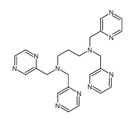 N,N,N',N'-tetrakis(pyrazin-2-ylmethyl)propane-1,3-diamine结构式