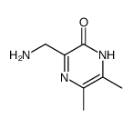 2(1H)-Pyrazinone, 3-(aminomethyl)-5,6-dimethyl- (9CI) structure